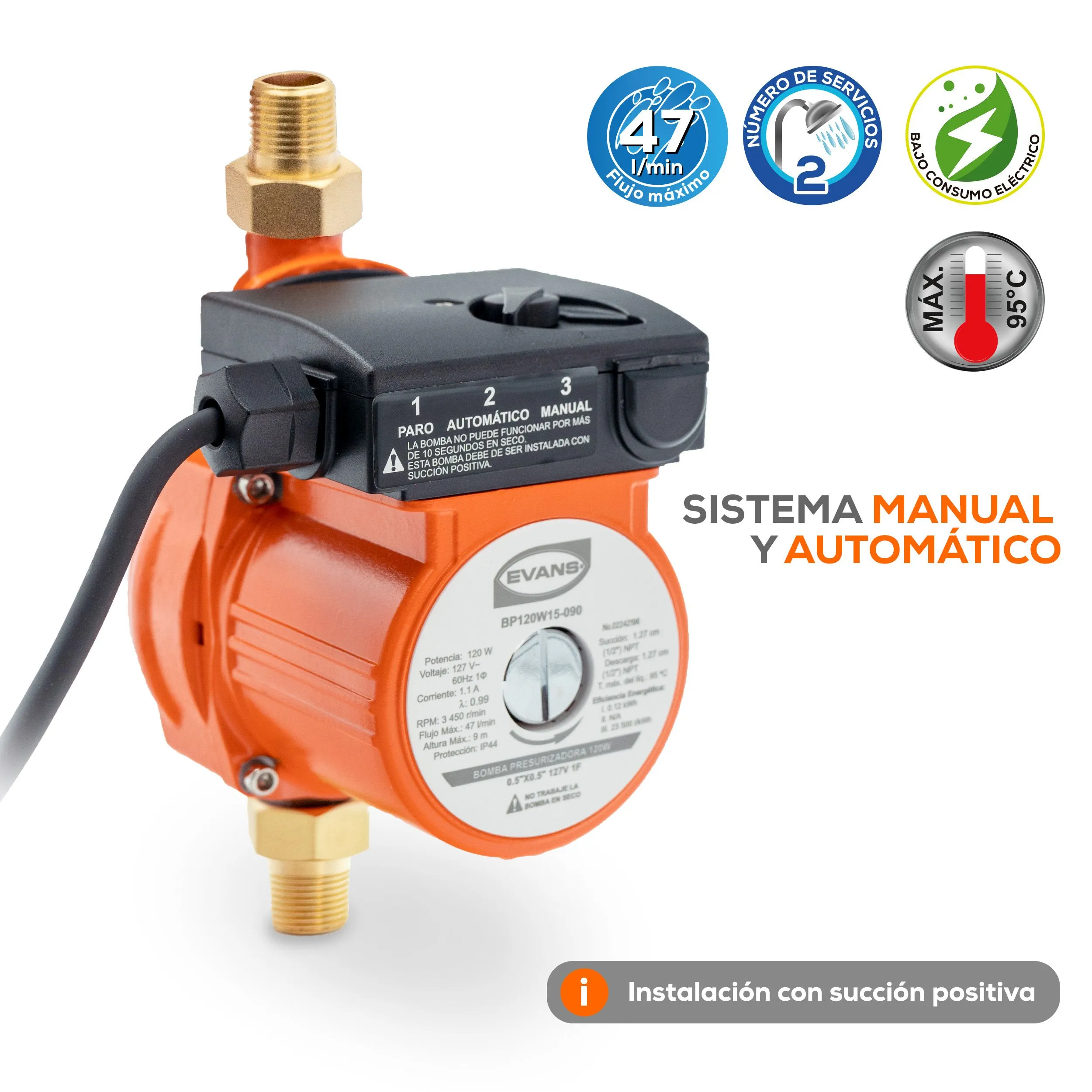 Bomba presurizadora 2 servicios. - Image 2