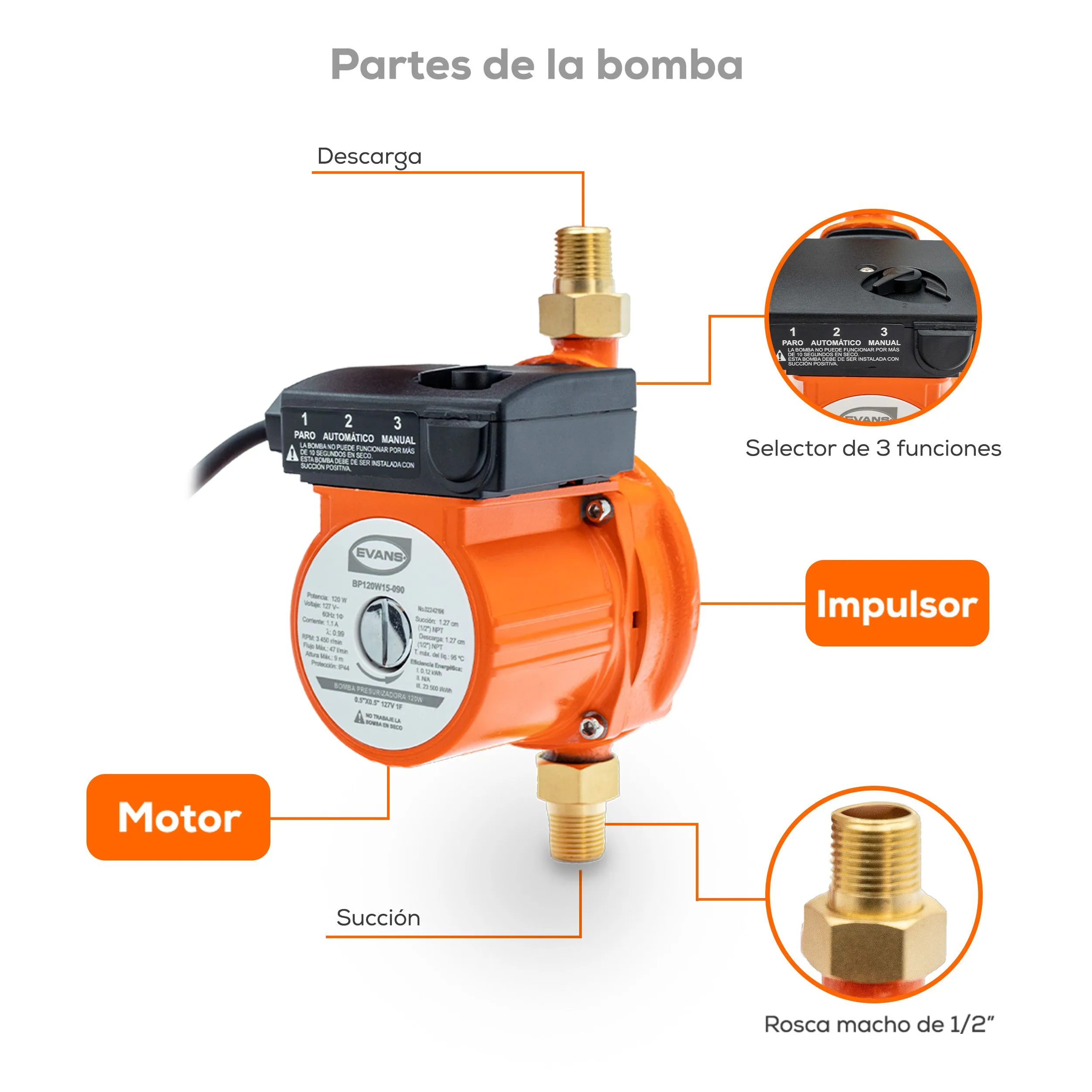 Bomba presurizadora 2 servicios. - Image 4