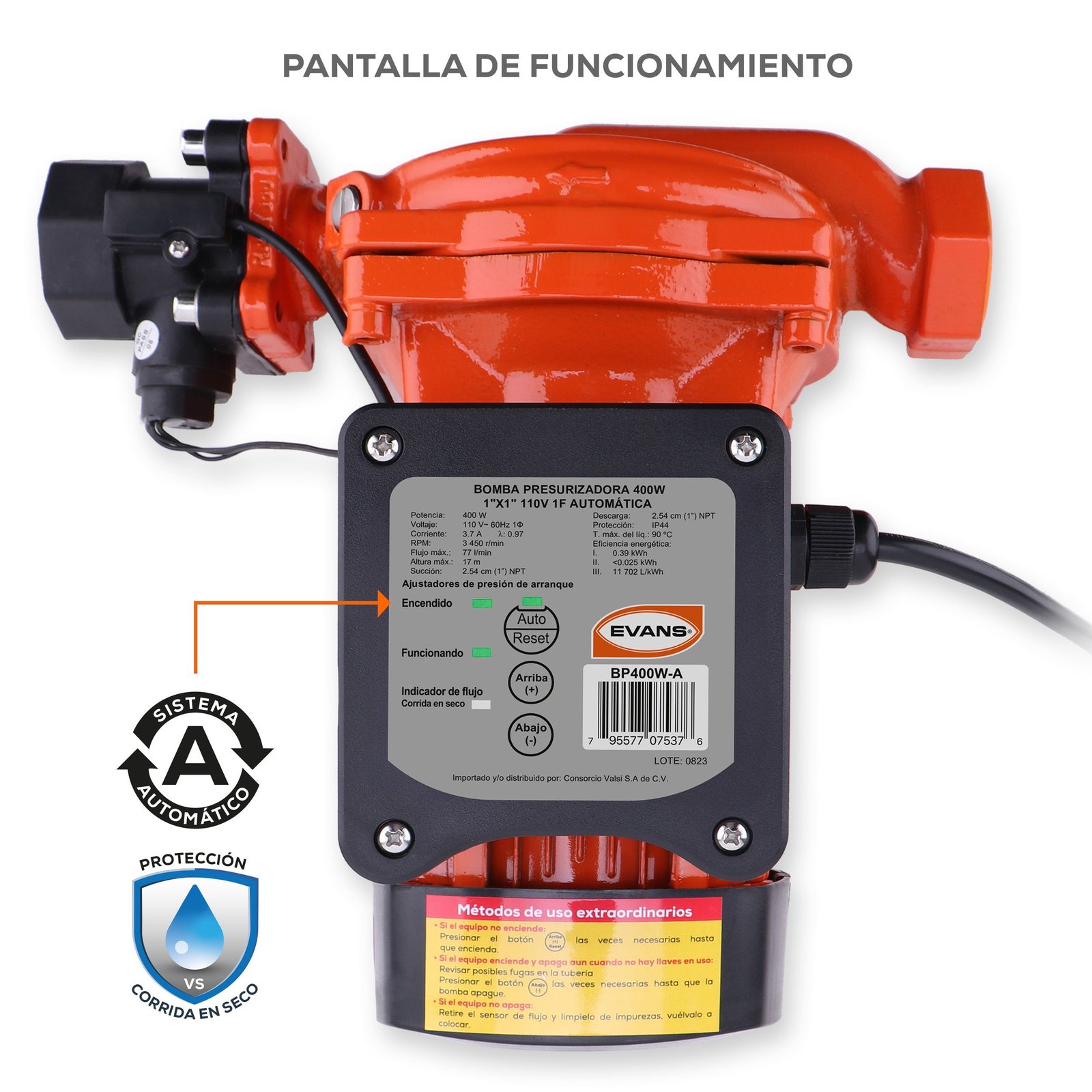 Bomba presurizadora 6 servicios. - Image 2