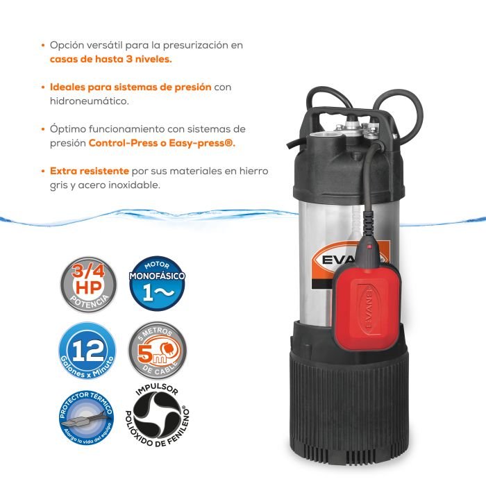 Bomba Sumergible Doméstica 1Hp - Image 2