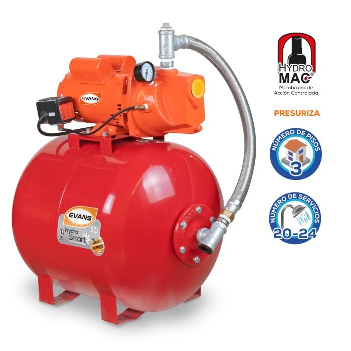 Equipo hidroneumático 1HP 80L - Image 4