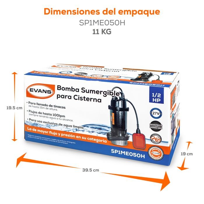 Bomba sumergible 3/4Hp. 4 Pisos. - Image 3