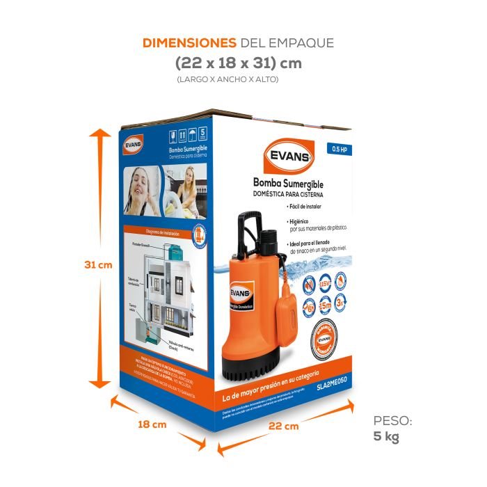 Bomba sumergible 60LPM 1/2Hp. - Image 4